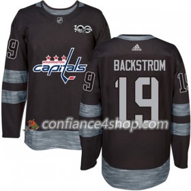 Adidas Maillot de Hockey Washington Capitals Nicklas Backstrom 19 1917-2017 100th Anniversary Noir Authentic - Homme